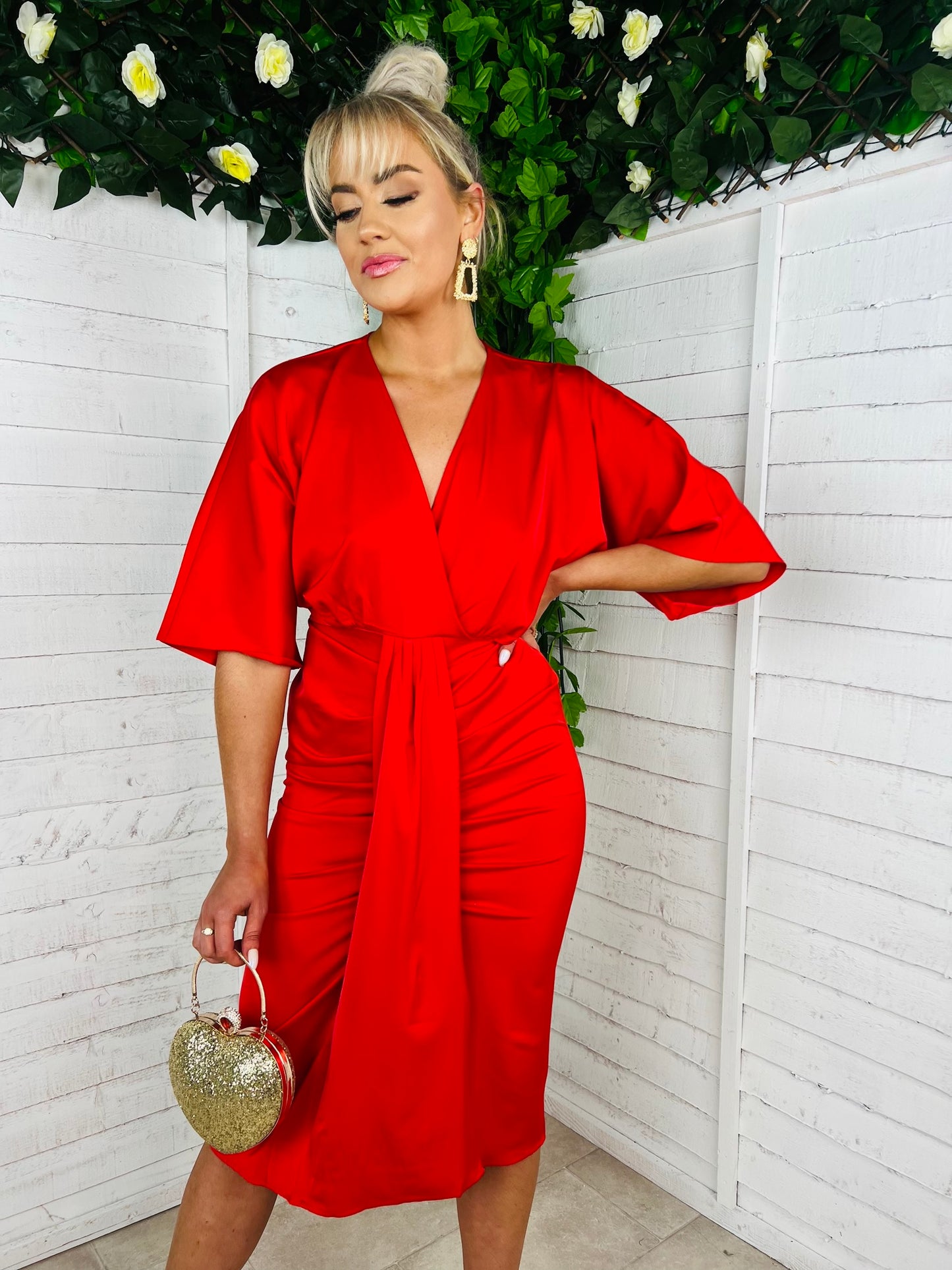 Erica Midi Dress Rouge