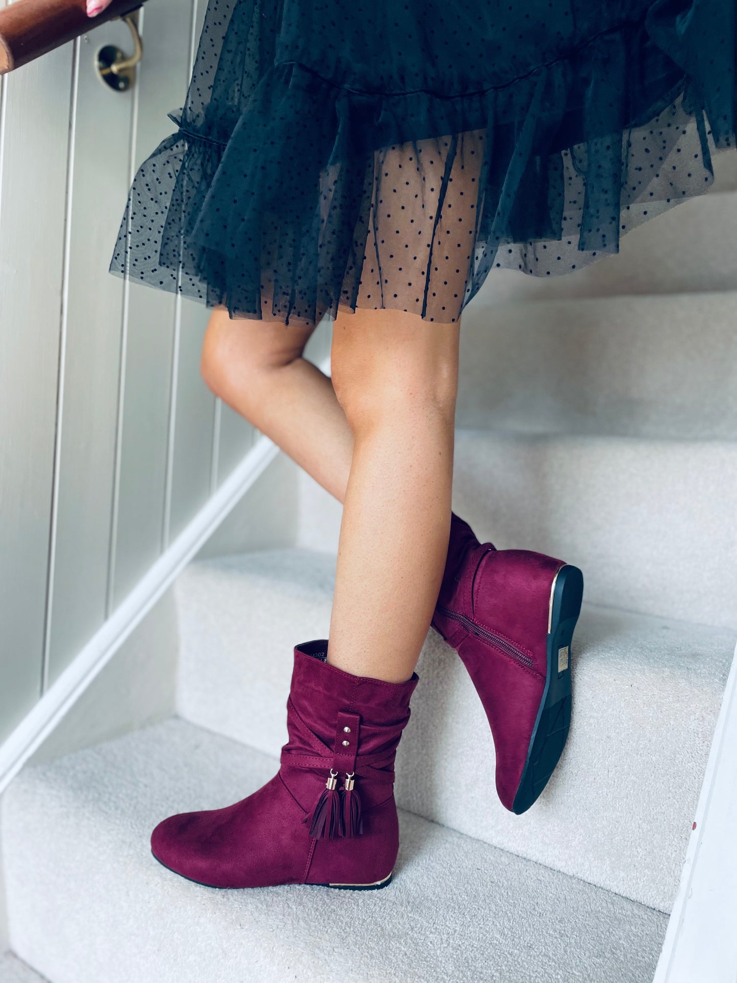 Garry Boots Wine Red