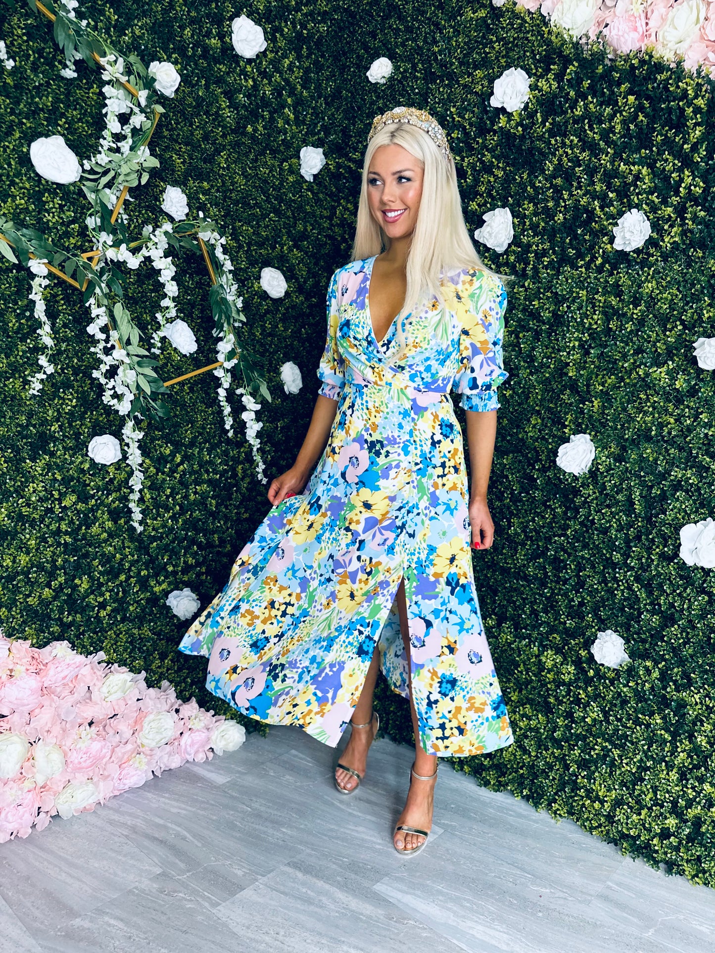 Nova Floral Midi Dress