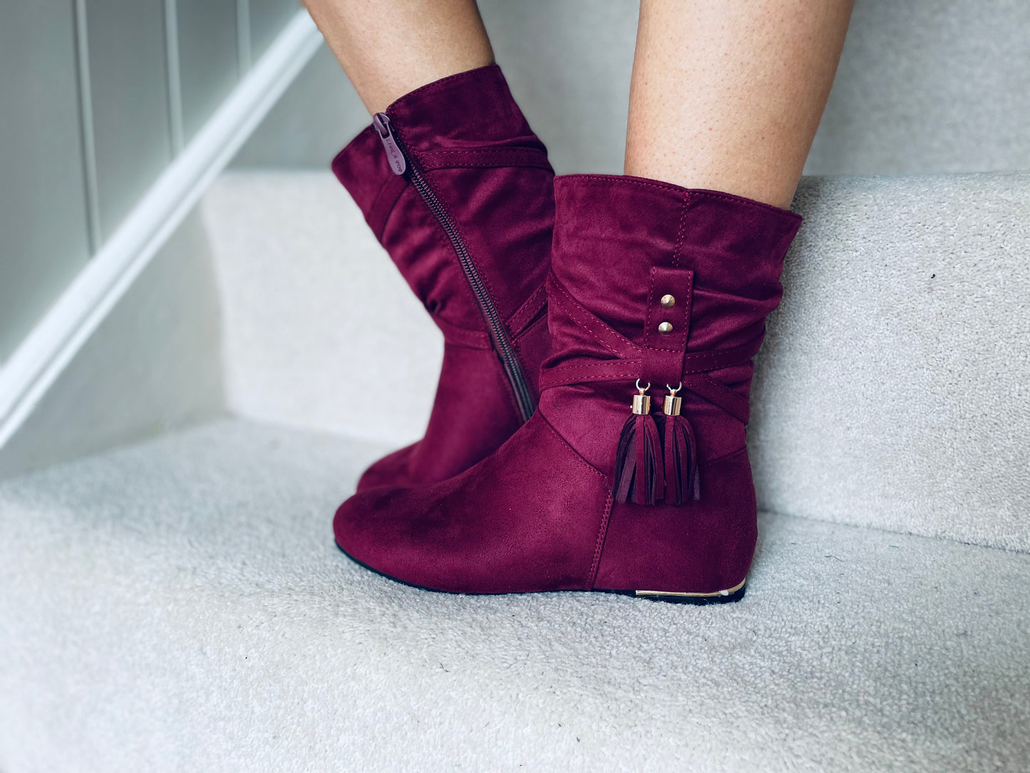 Garry Boots Wine Red