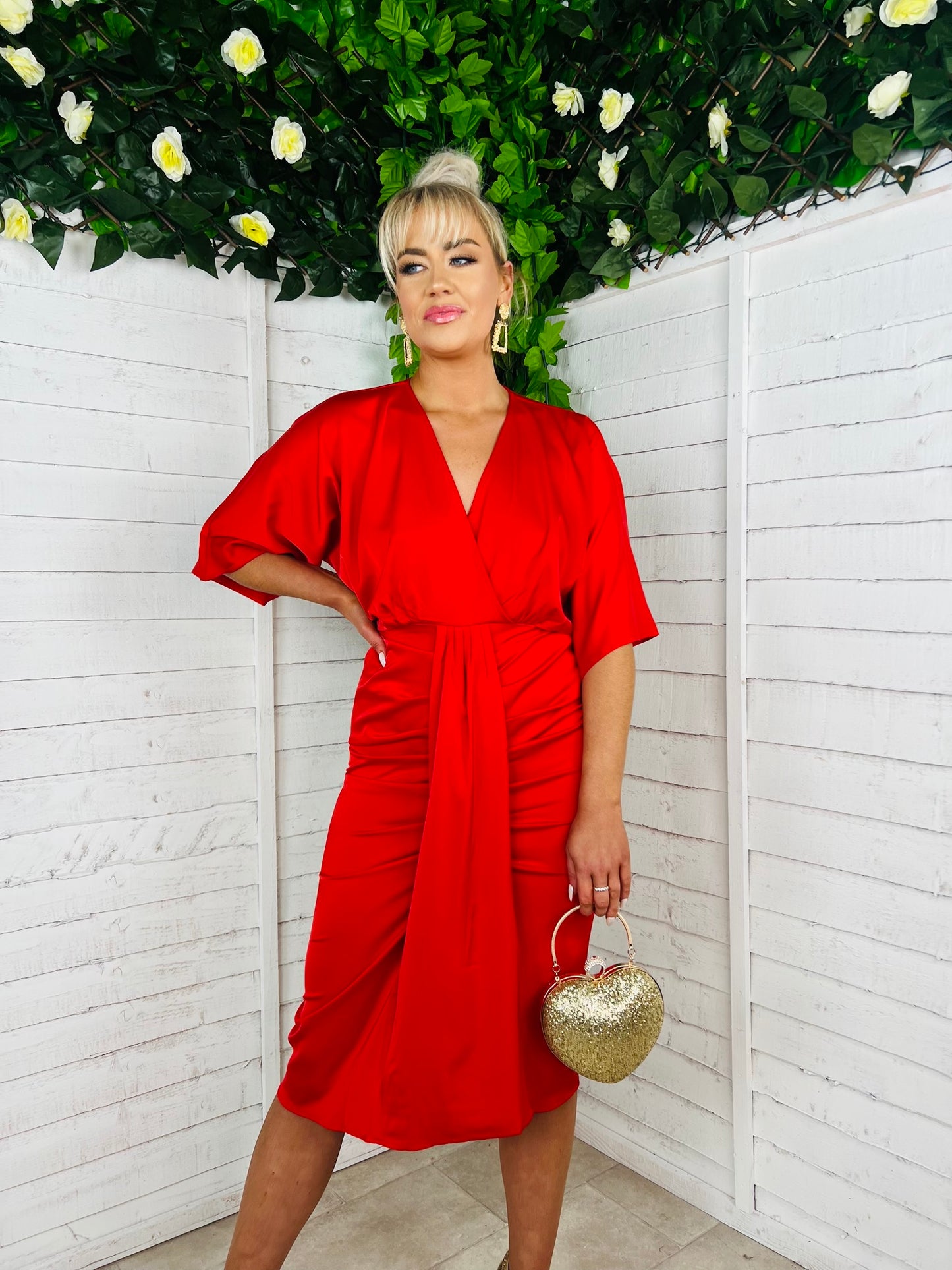 Erica Midi Dress Rouge