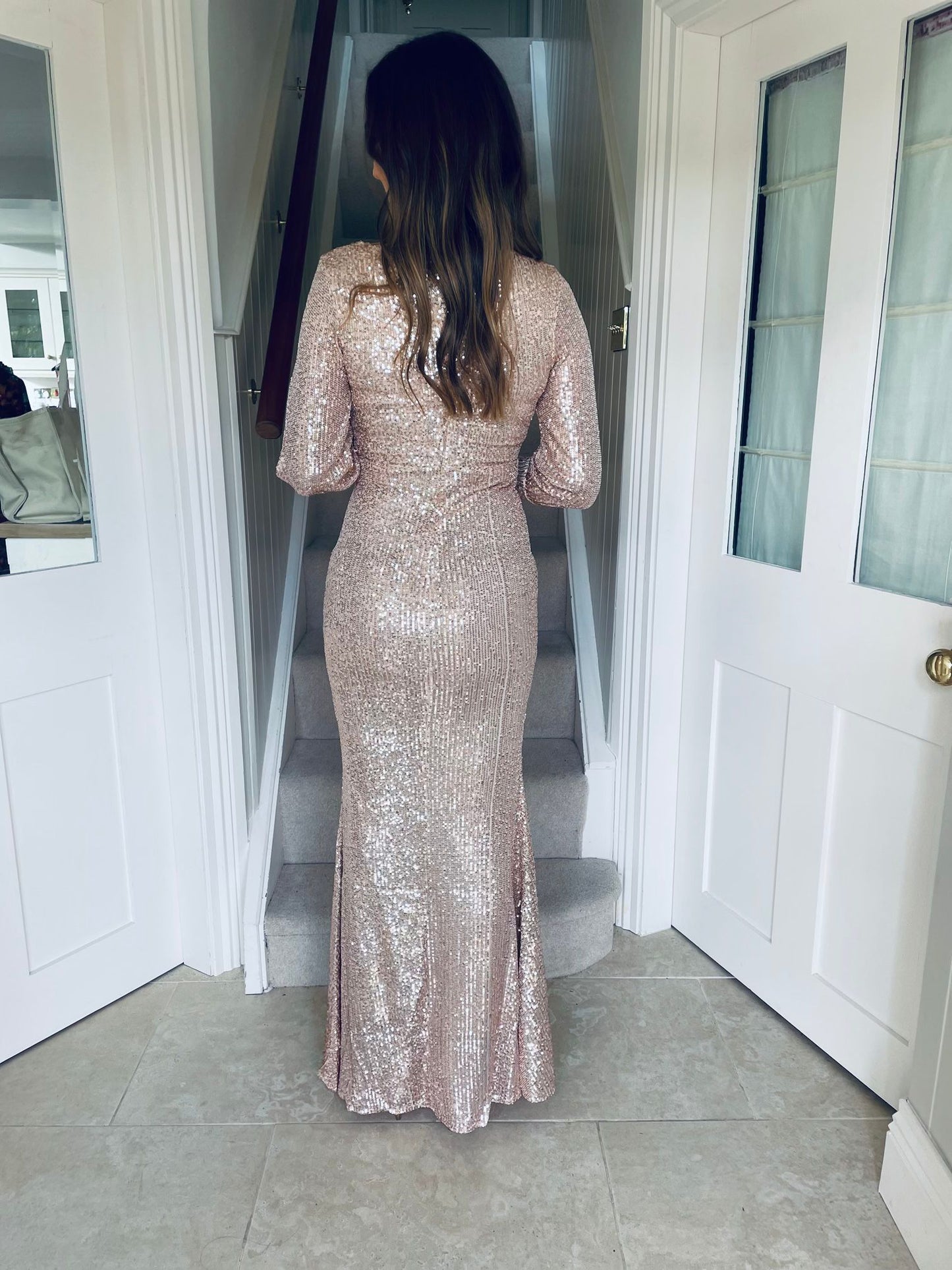 Laurie Sequin Dress Rosé