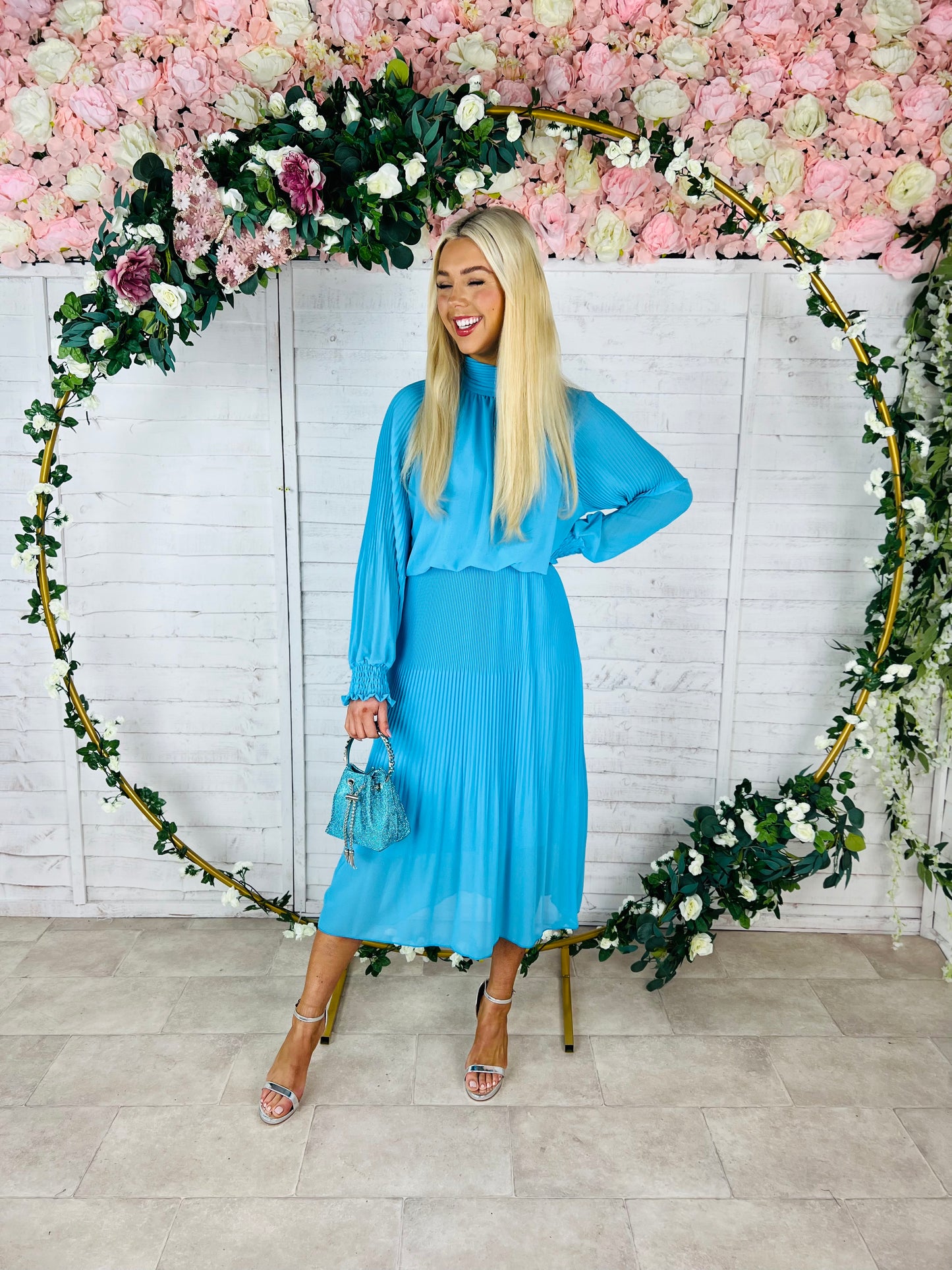 Henri Dress Cyan