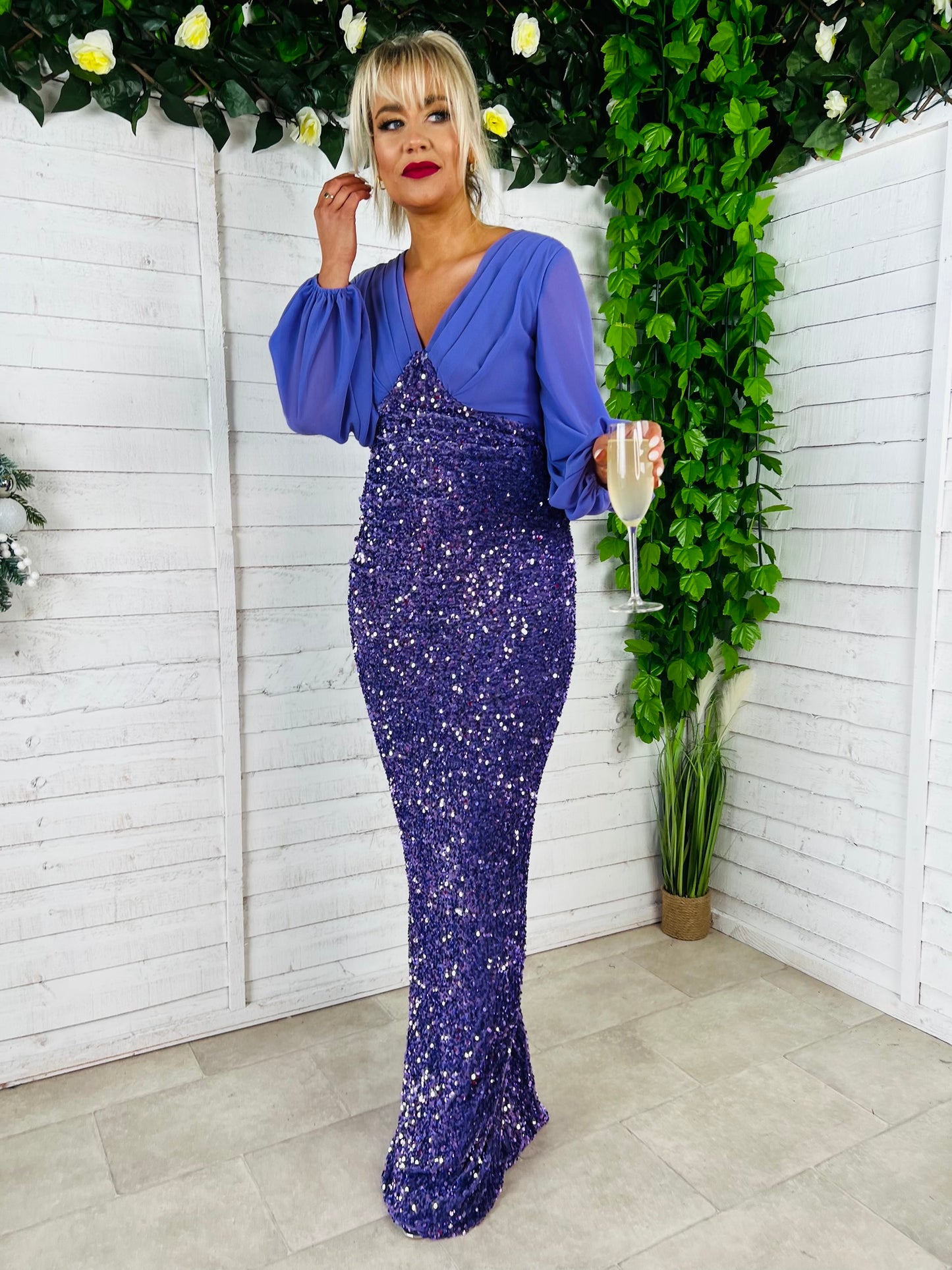 Darius Dress Purple