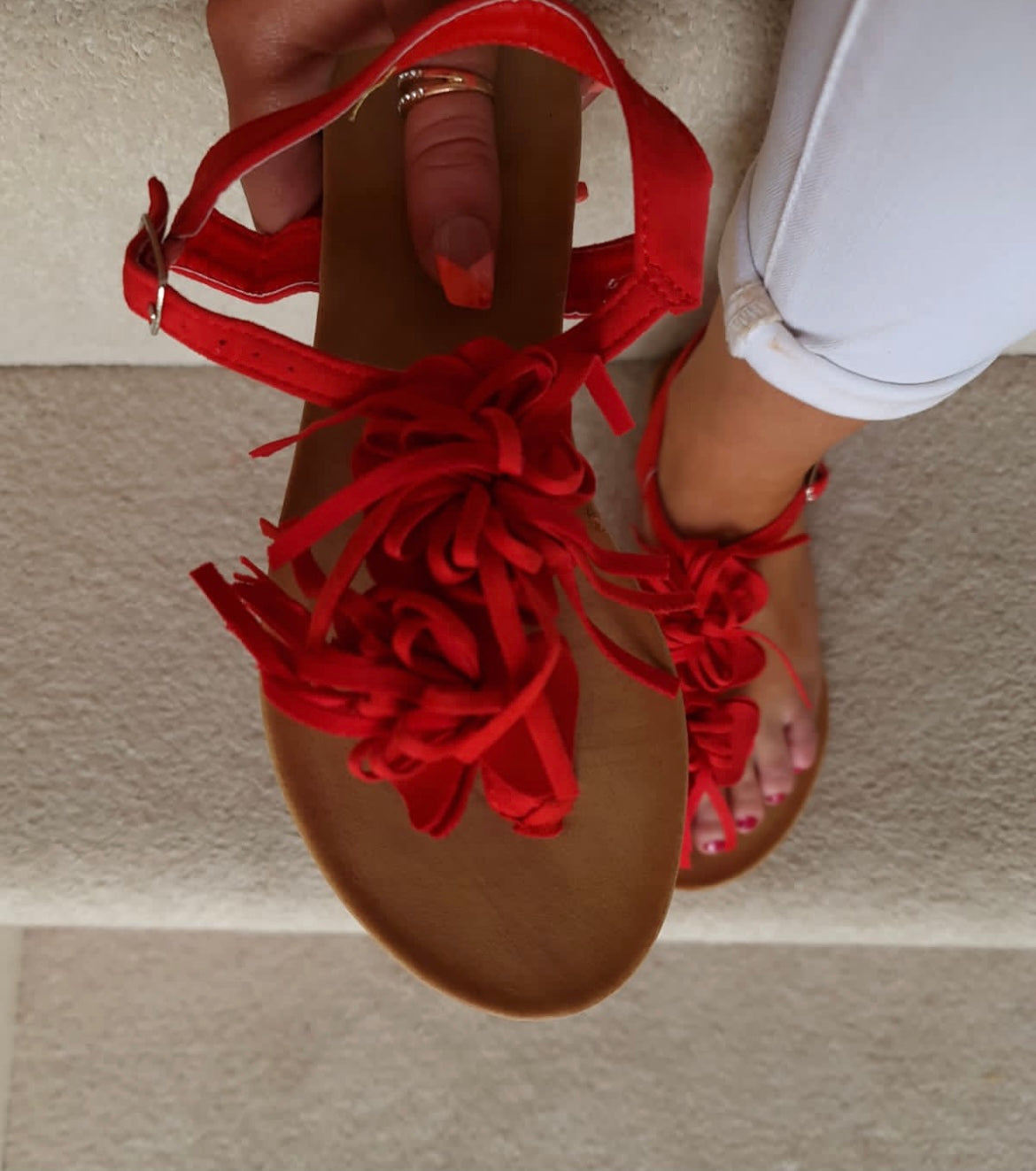 Pedro Sandals Red