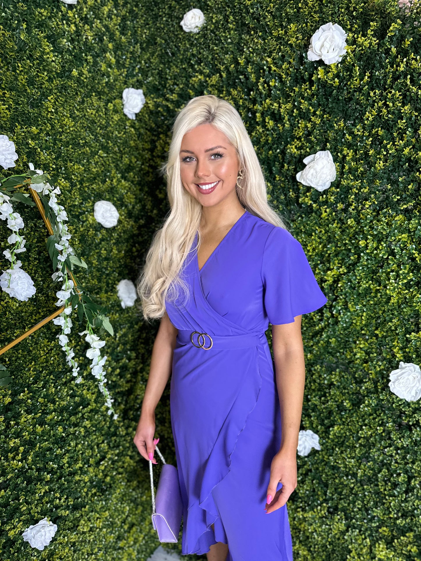 Quinn Midi Dress Purple