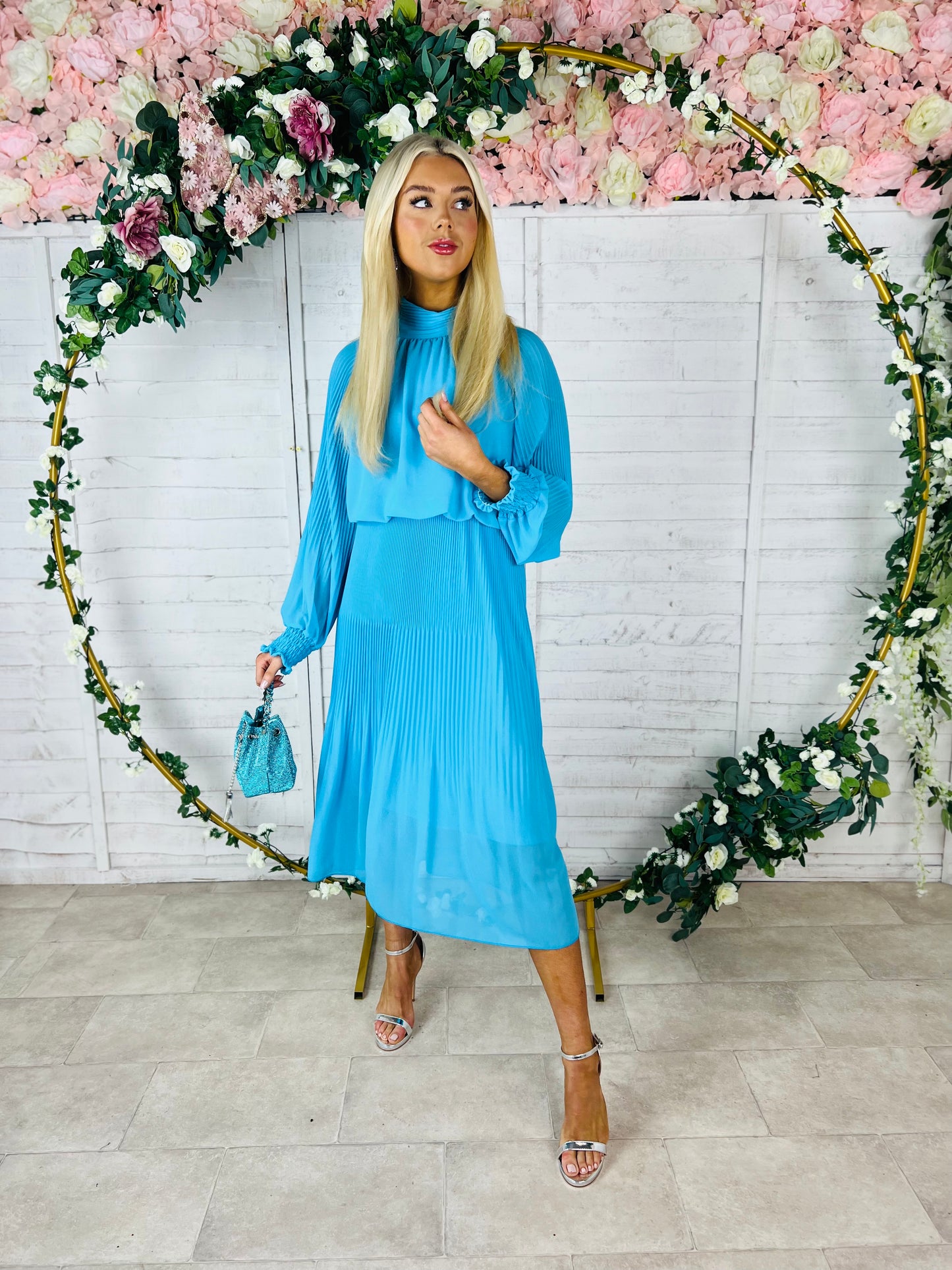 Henri Dress Cyan