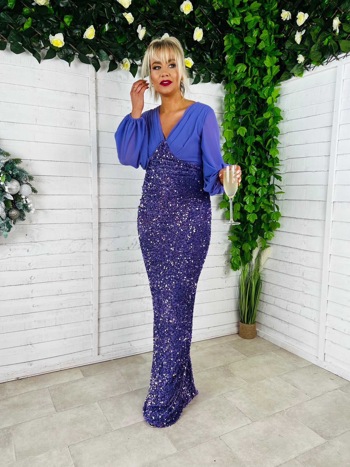 Darius Dress Purple
