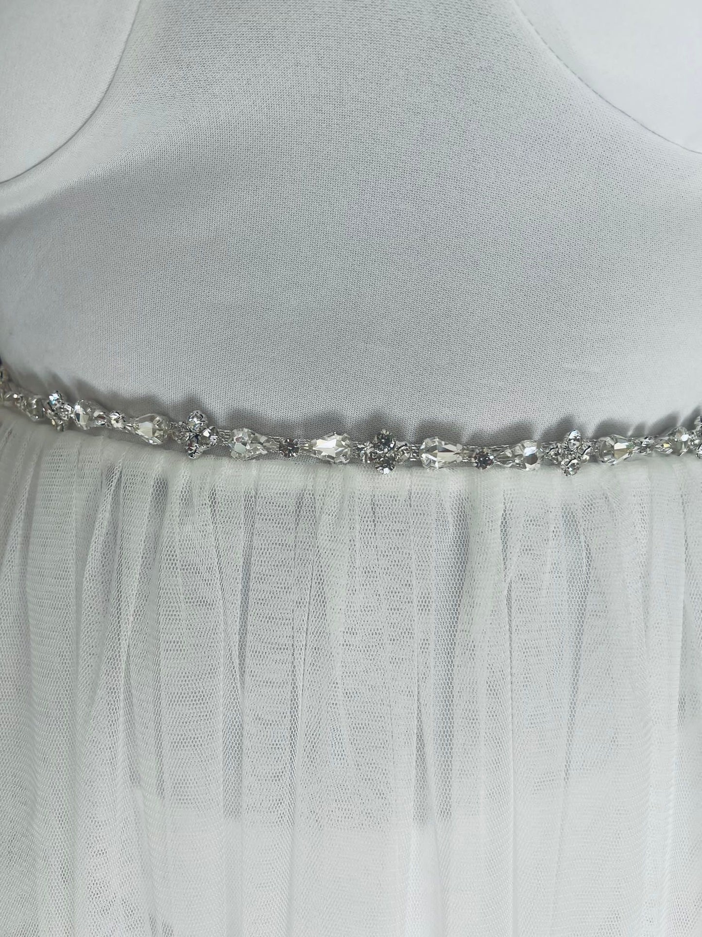White Embellished Belt B