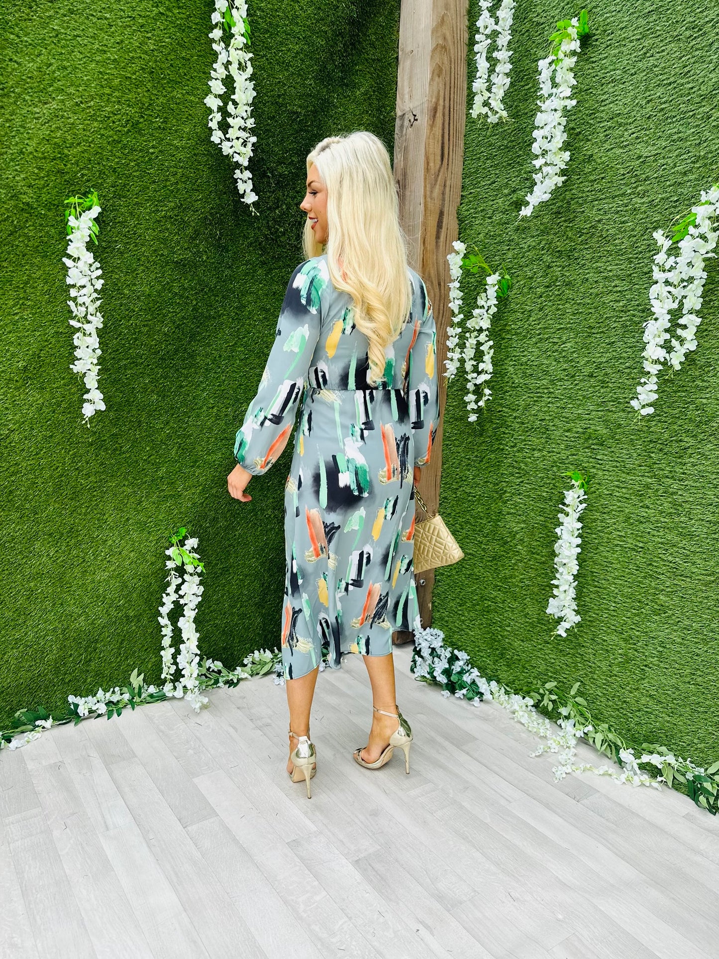 Maggie Midi Dress Olive