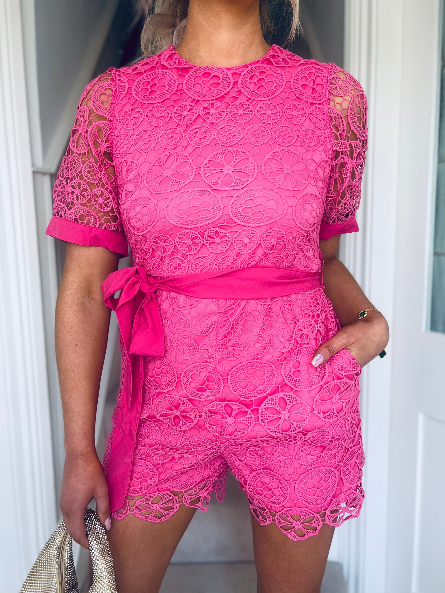 Gaia Playsuit Pink