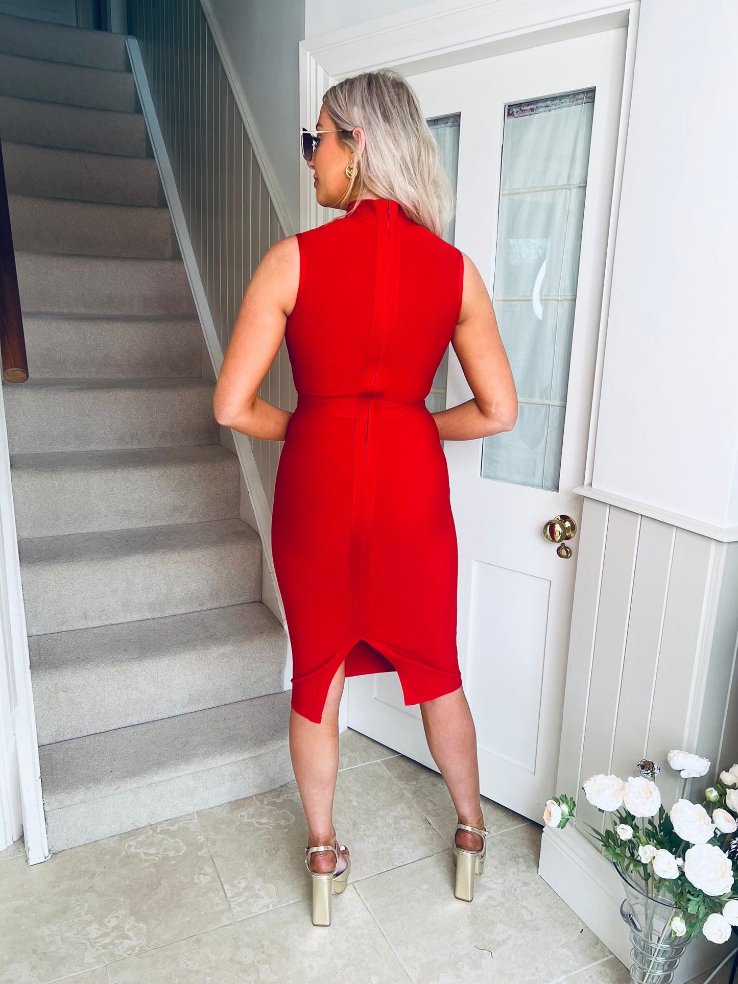 Trina Bodycon Dress Red