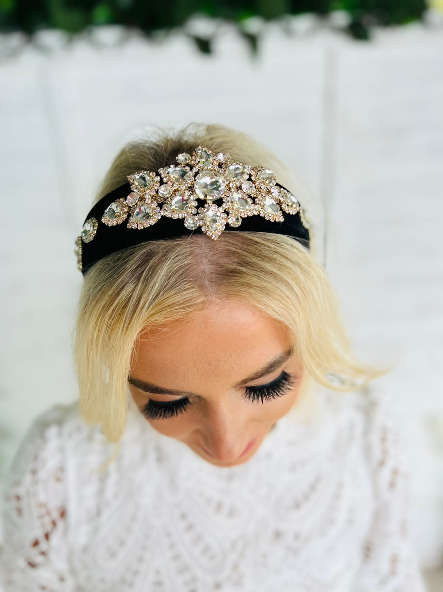 Ciava Embellished Hairband Black