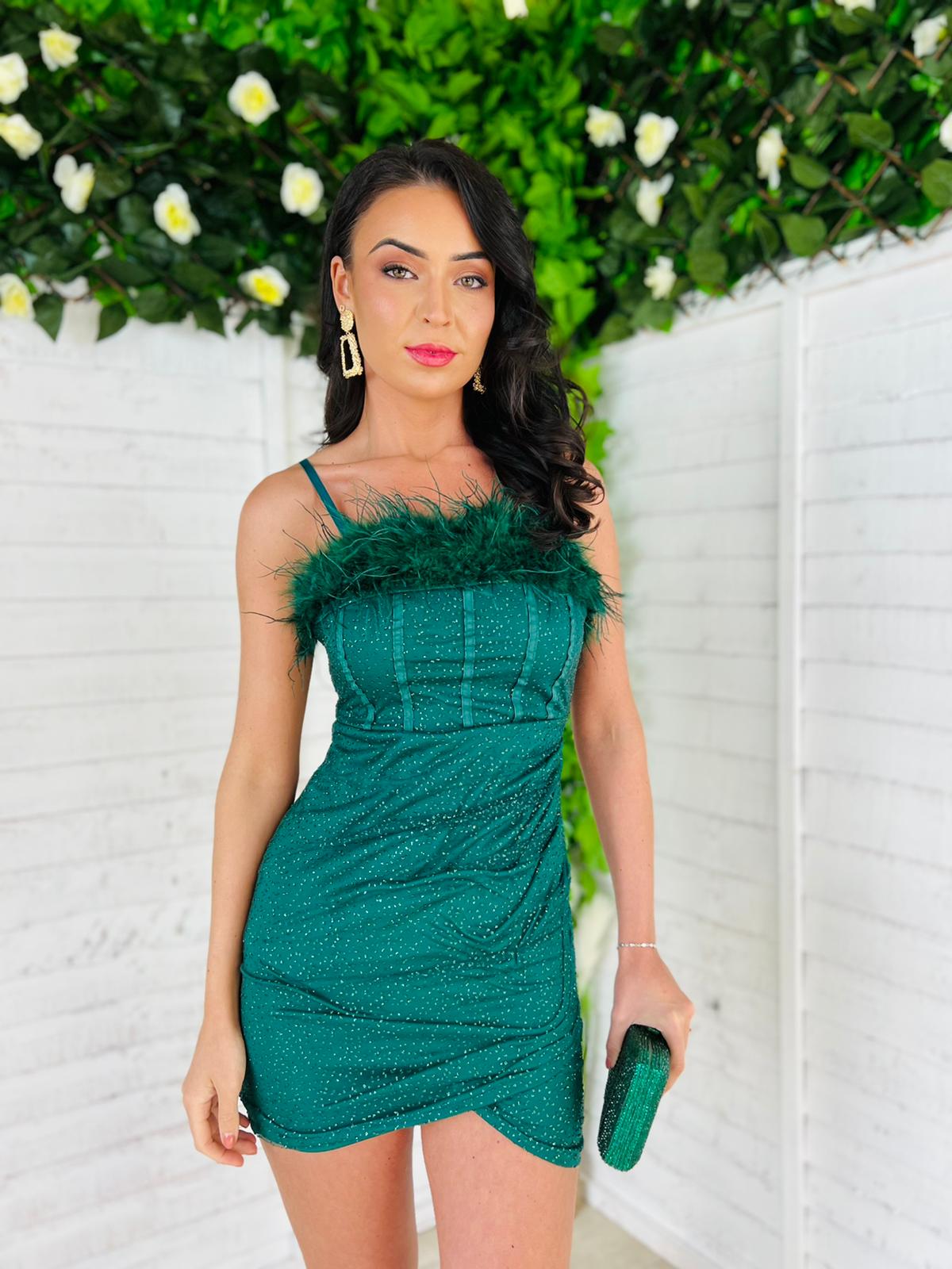 Rayne Mini Dress Forest