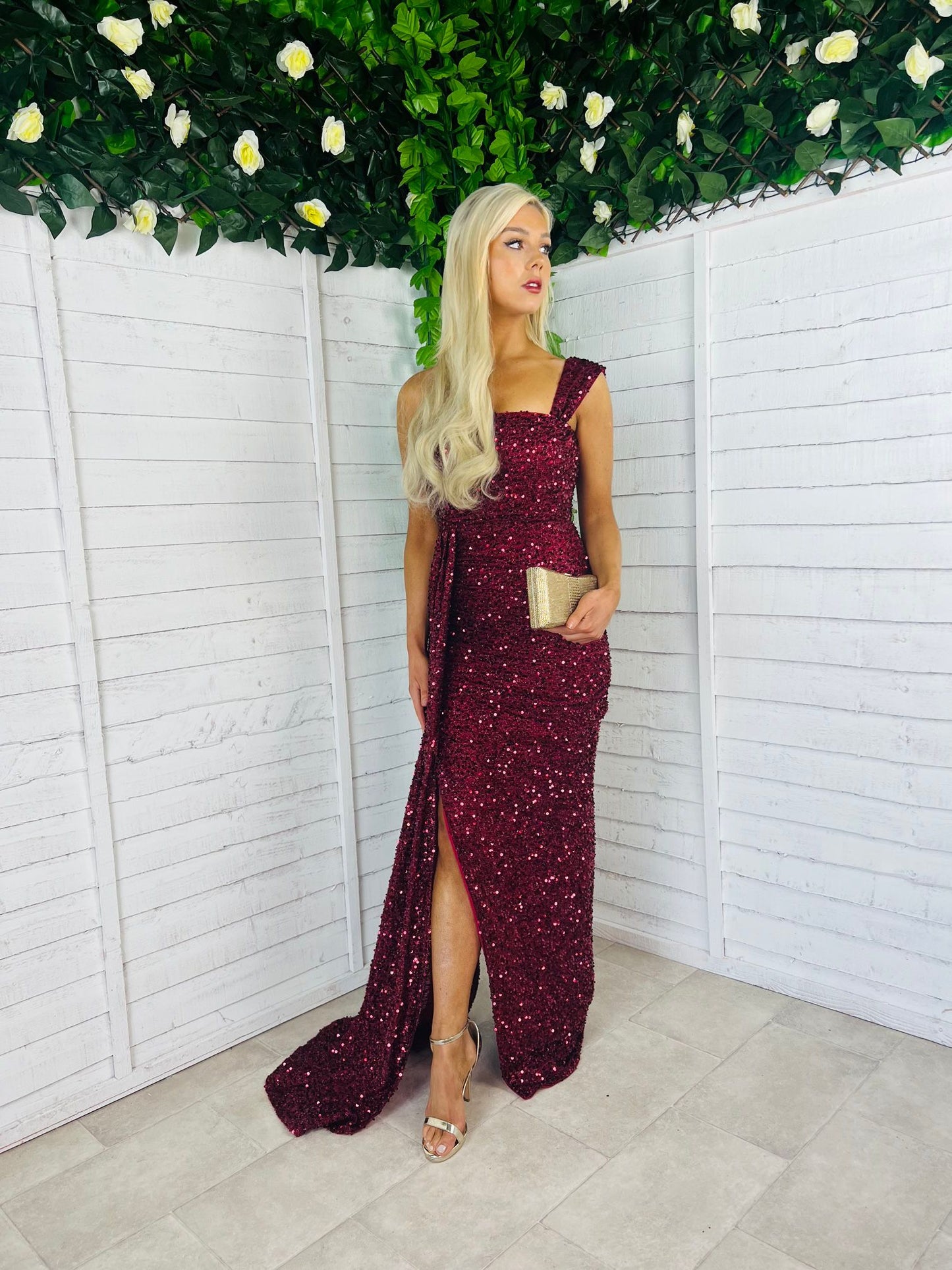 Vallory Sequin Maxi Dress
