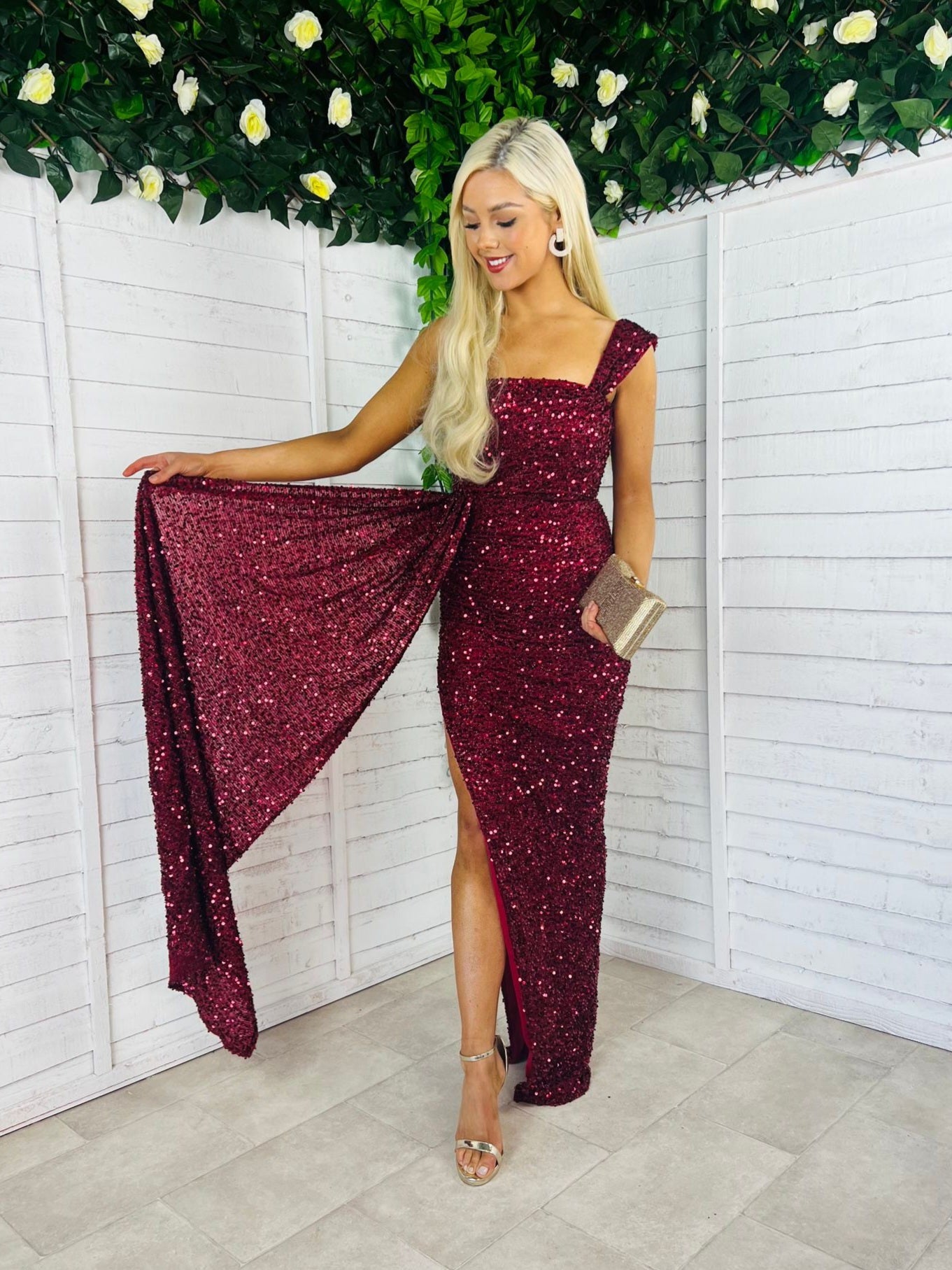 Vallory Sequin Maxi Dress