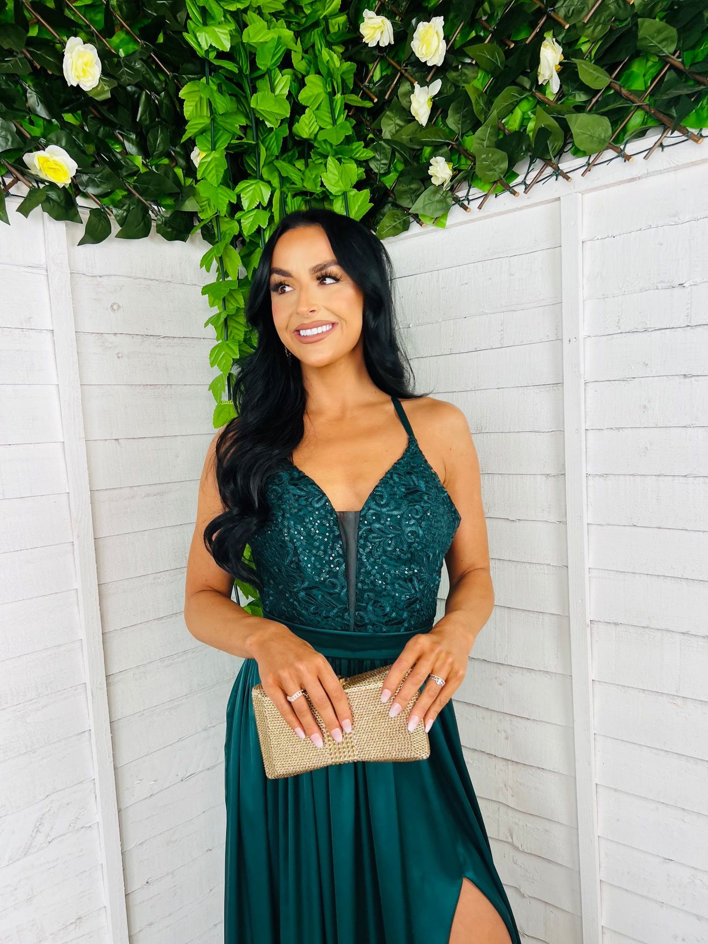 Silvie Maxi Tulle Maxi Dress Green