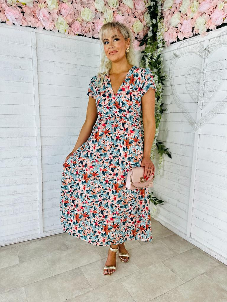 Glenda Open Back Midi Dress