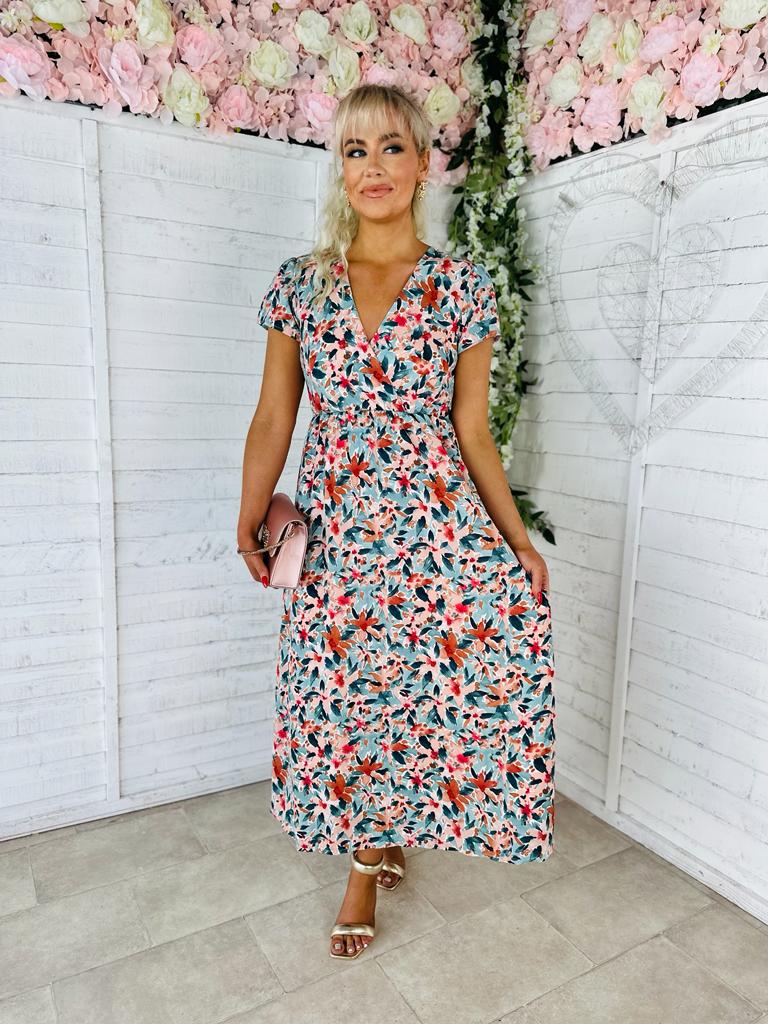 Glenda Open Back Midi Dress