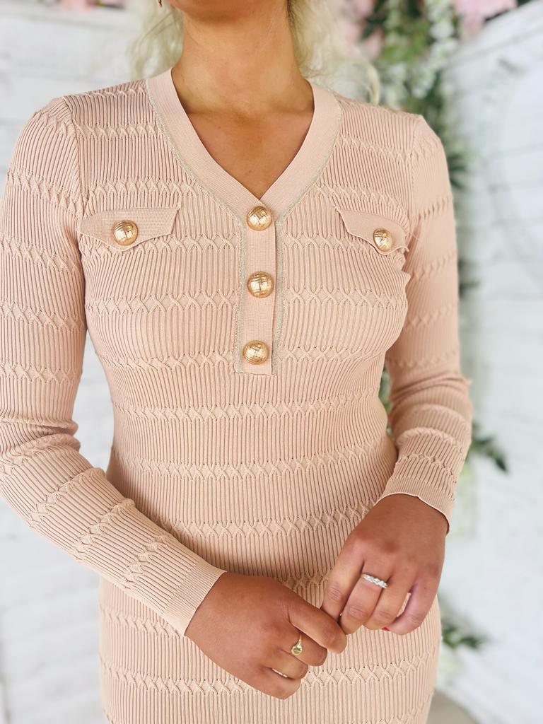 Osana Midi Dress Beige