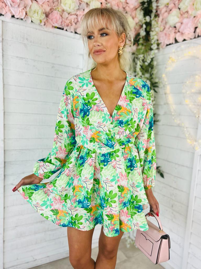 Billie Mini Dress Green