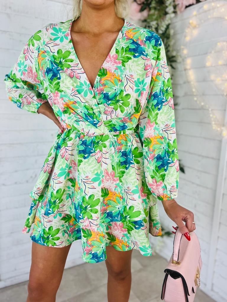 Billie Mini Dress Green