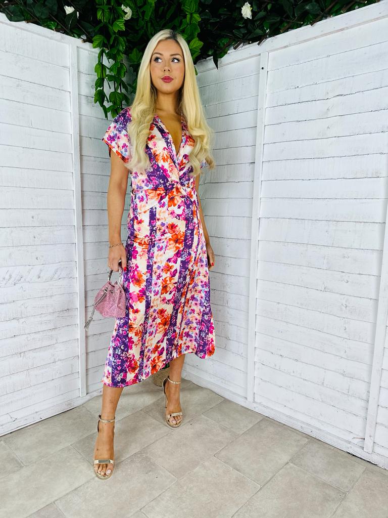 Tori Midi Dress Purple