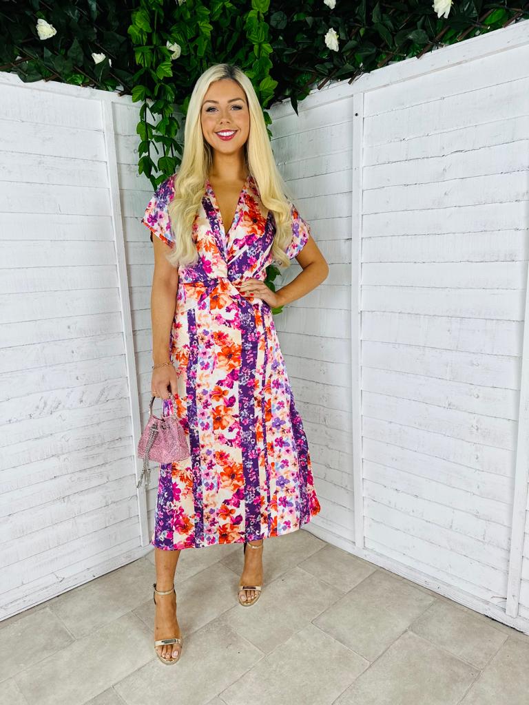 Tori Midi Dress Purple