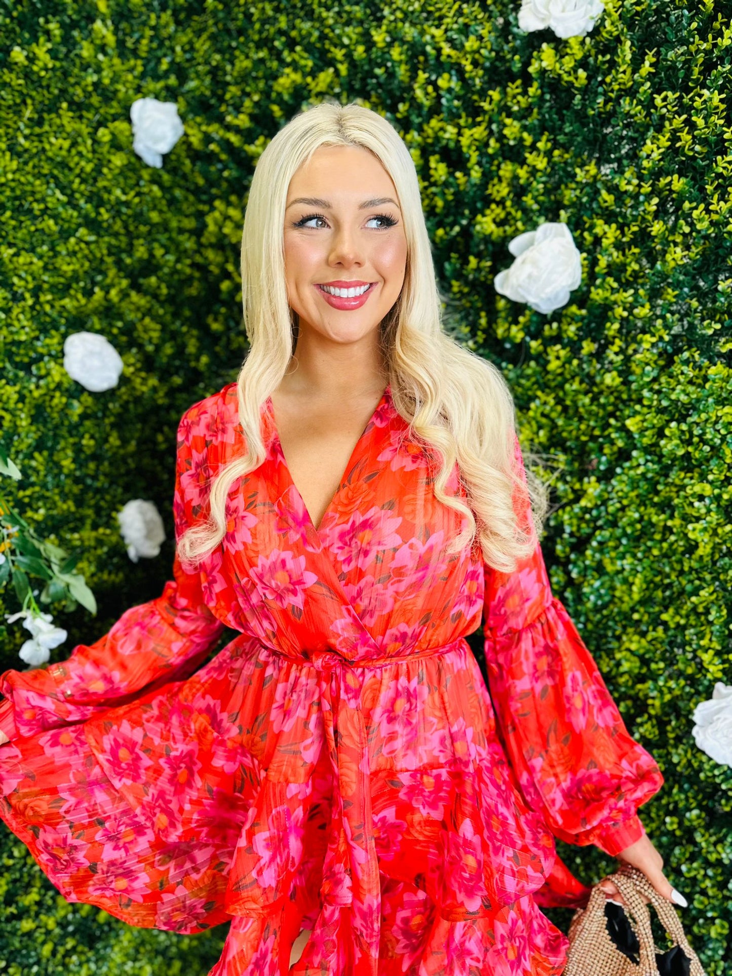 Lea Mini Dress Multi Fuchsia