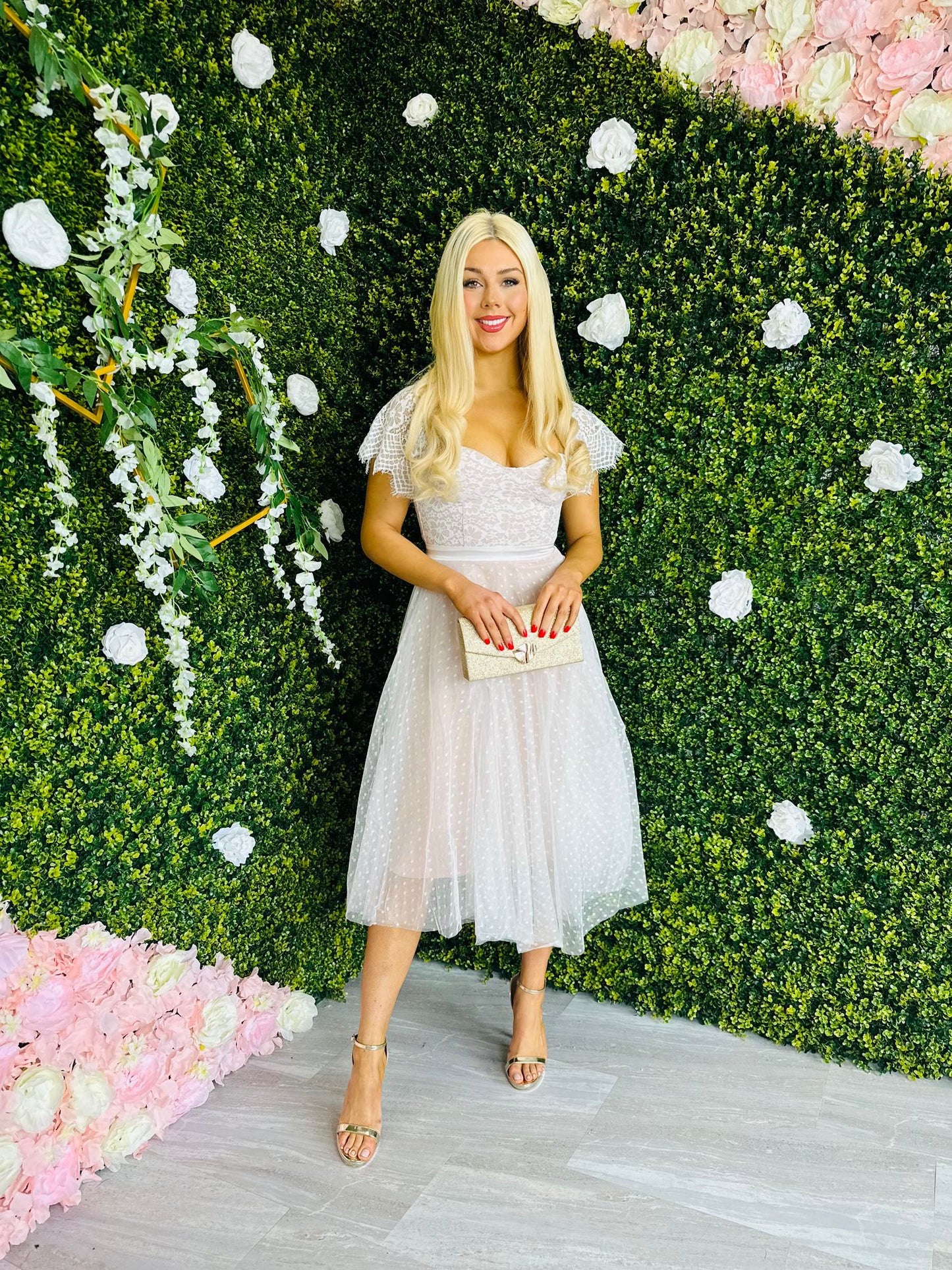 Maylinn Midi Dress Off White