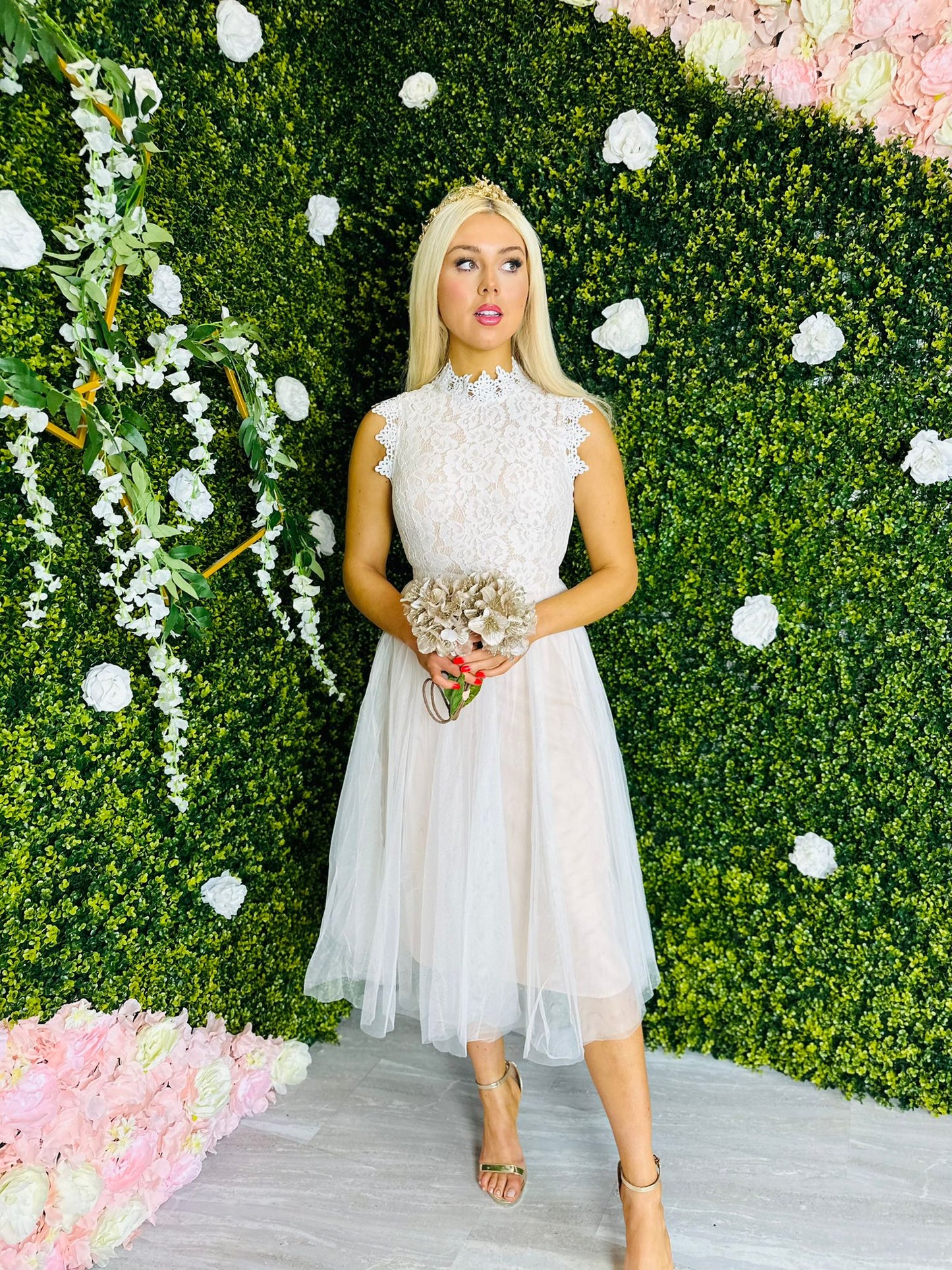 Kimmy Midi Dress Off White