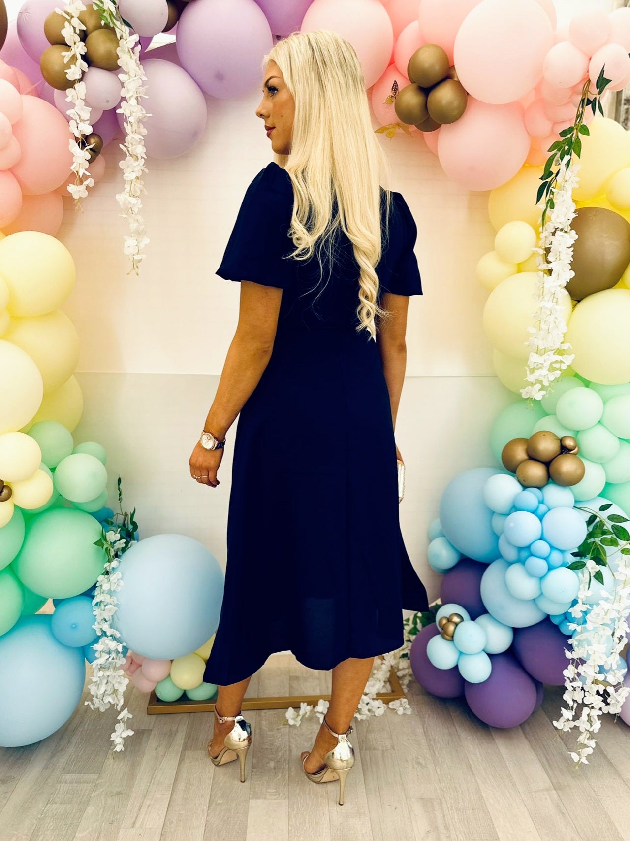 Tamsin Midi Dress Navy