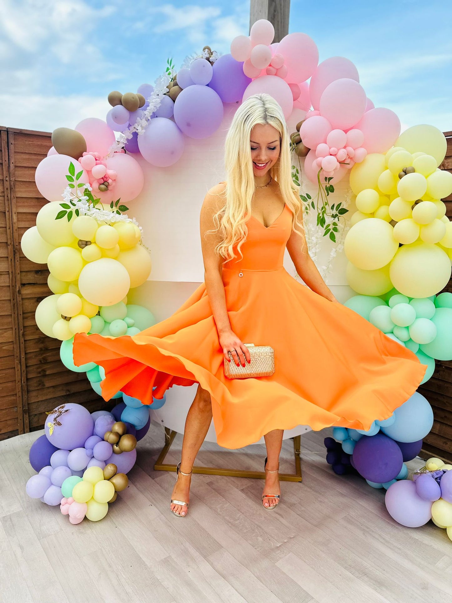 Kliona Midi Dress Amber
