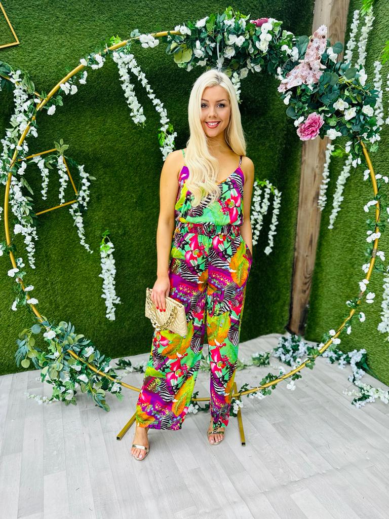 Selena Jumpsuit Tropical