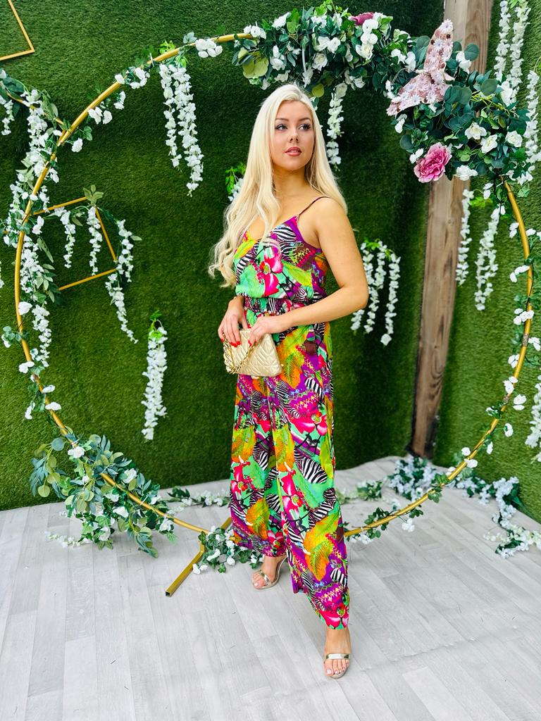 Selena Jumpsuit Tropical
