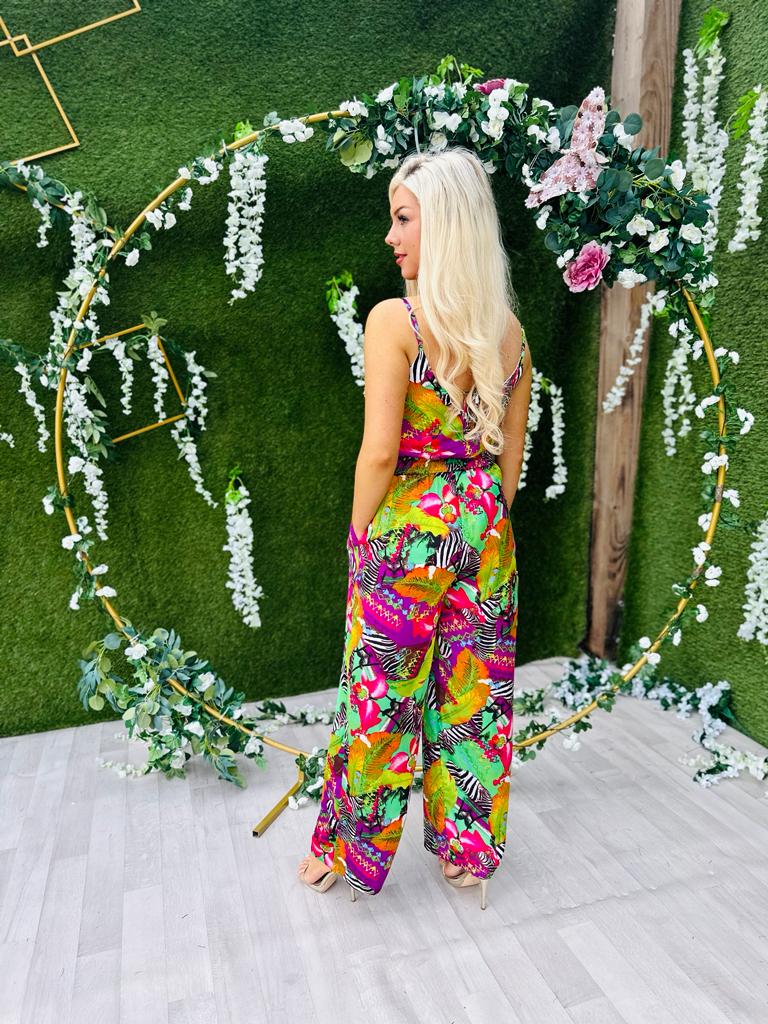Selena Jumpsuit Tropical