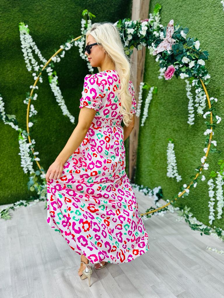 Jill Midi Dress White