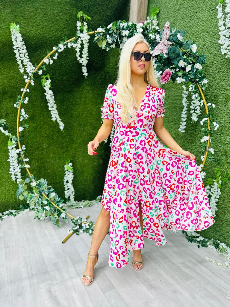Jill Midi Dress White