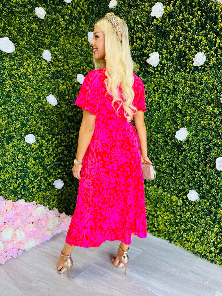 Phenix Maxi Dress Red/Pink