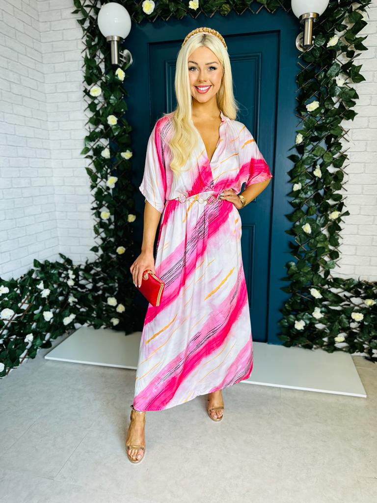 Odette Maxi Dress Fuchsia