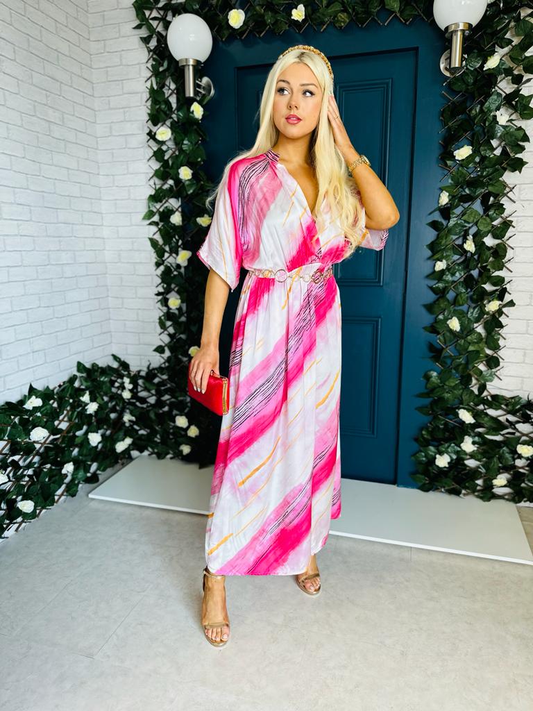 Odette Maxi Dress Fuchsia