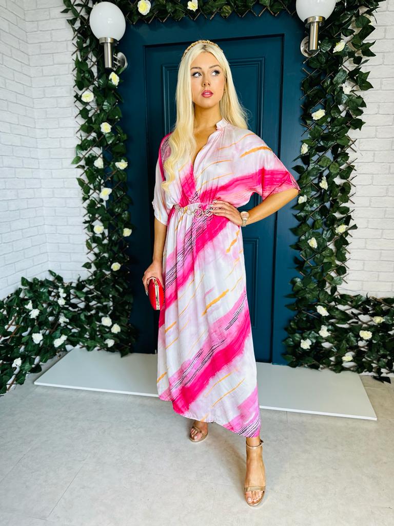 Odette Maxi Dress Fuchsia
