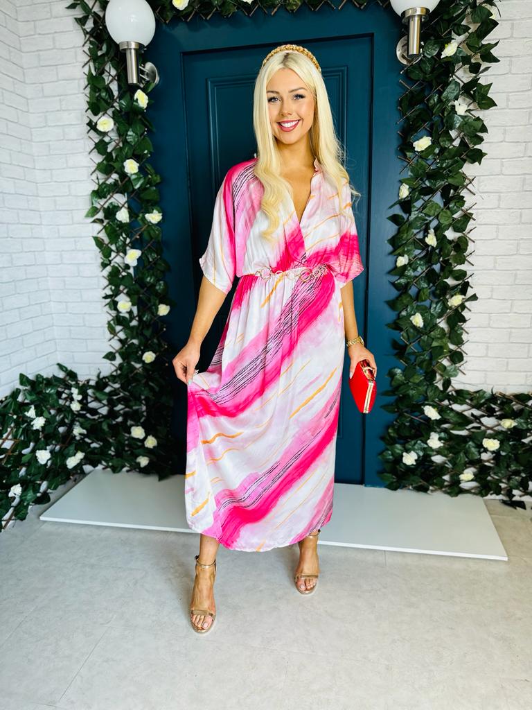 Odette Maxi Dress Fuchsia