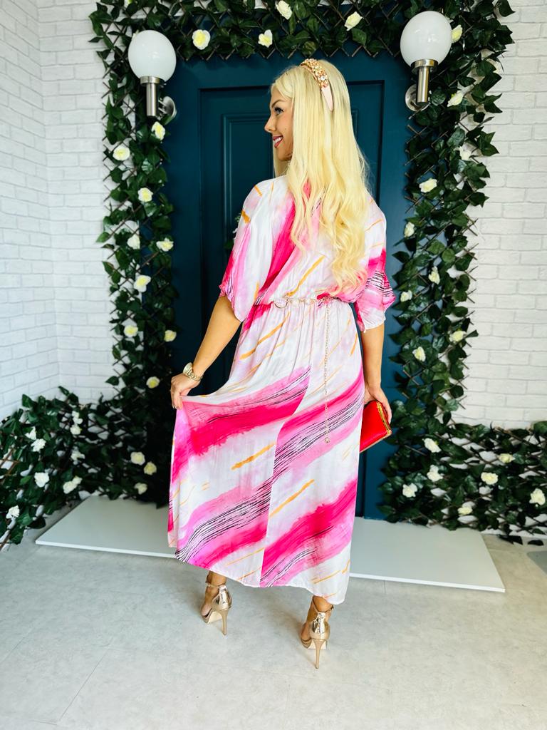 Odette Maxi Dress Fuchsia