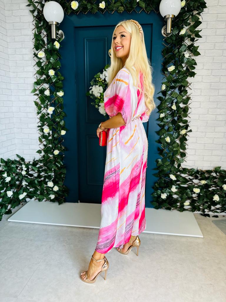 Odette Maxi Dress Fuchsia