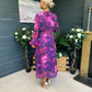 Emily Banded Midi Dress Navy