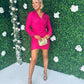 Amelia Sequin Mini Dress Fuchsia