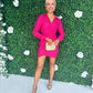 Amelia Sequin Mini Dress Fuchsia
