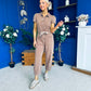 Marissa Short Sleeve Denim Jumpsuit Mocha PRE ORDER Arriving 15 August