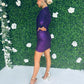 Amelia Sequin Mini Dress Purple